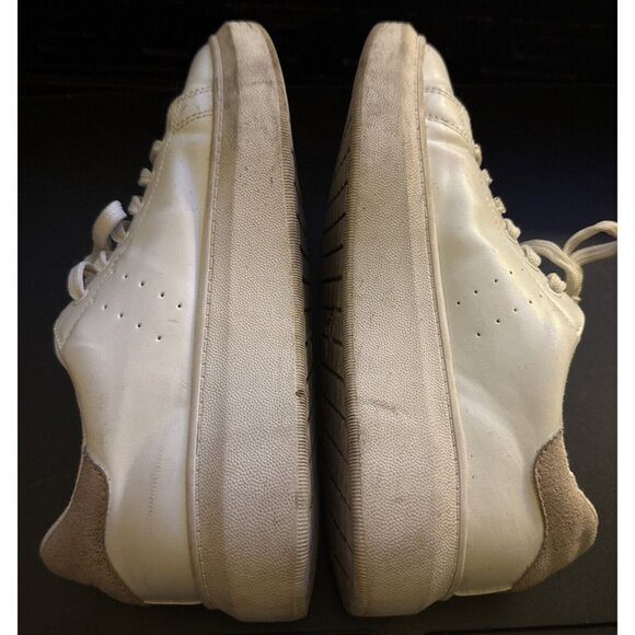 Time and Tru Sneakers Women's size 8 US Classic Court Casual White Gold - Picture 9 of 13